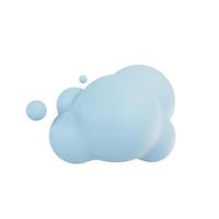 nuages duveteux dans le ciel. Illustration 3D. photo