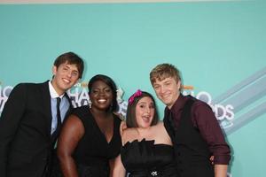 los angeles, oct 26 - lr 2011 lauréats du prix halo kyle weiss, shanoah washington, emily-anne rigal et james o dwyer arrivant aux prix nickelodeon teennick halo 2011 au hollywood palladium le 26 octobre 2011 à los angeles, ca photo