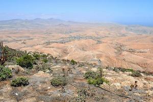 vue panoramique sur le paysage désertique photo