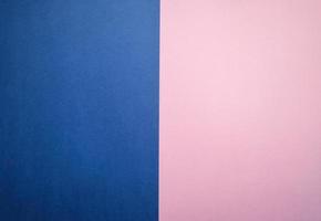 bleu et rose Contexte minimaliste concept, abstrait plat allonger Haut voir, vide image avec copie espace photo