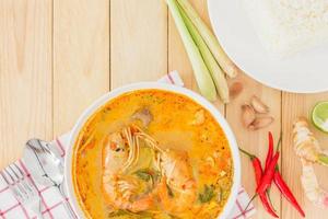 soupe tom yam kong, typique de la Thaïlande