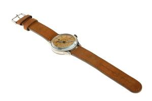 montre-bracelet analogique en cuir photo