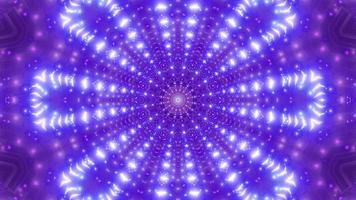 lumière bleue, violette et blanche et formes illustration 3d kaléidoscope pour le fond ou le papier peint photo