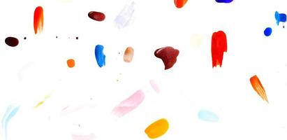 coloré de vernis à ongles peint, taché ou isolé sur du papier testeur de tampon blanc pour le fond. art ou papier peint abstrait et concept de mode de beauté photo