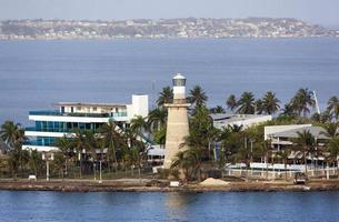 Carthagène phare et front de mer parc photo