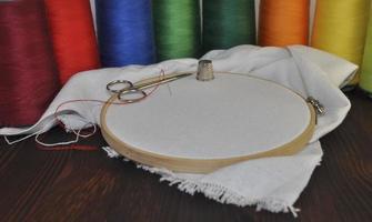 lieu de travail pour broderie et couture photo