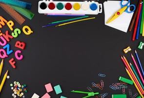 école Provisions multicolore en bois des crayons, papier autocollants, papier clips photo