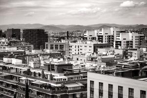paysage urbain des toits de barcelone photo
