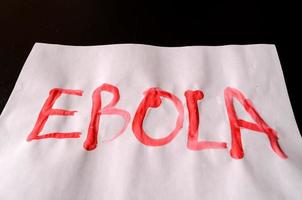 manuscrit Ebola signe photo