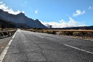 route par le scénique paysage photo