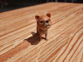 proche en haut de une jouet chien photo