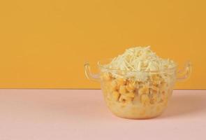 crémeux blé avec déchiqueté fromage, populaire comme jagung susu keju photo