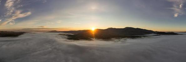 panoramique vue de de pointe tomber feuillage dans ranger, Vermont. photo