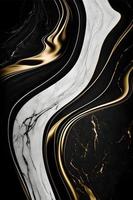 élégant noir, blanc, et or marbre Contexte texture pour utilisation dans conception projets photo