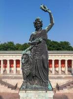 0, 2021, Bavière statue et ruhmeshalle salle de la célébrité dans Munich, Allemagne, theresienwiese. le statue a été construit dans 1850. photo