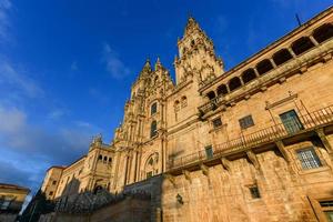 Santiago de compostelle cathédrale, façade del obradoir vide de personnes. photo