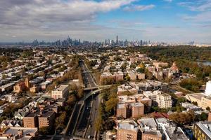 Manhattan ville paysage vue de kensington, Brooklyn, Nouveau York. photo