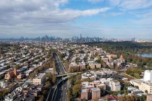 Manhattan ville paysage vue de kensington, Brooklyn, Nouveau York. photo