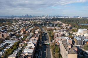 Manhattan ville paysage vue de kensington, Brooklyn, Nouveau York. photo