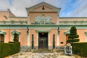 Ségovie, Espagne - nov 27, 2021, le artillerie académie de Ségovie, une militaire académique institution de Espagne fondé sur mai 16, 1764 comme le Royal Université de artillerie dans le Alcazar de Ségovie. photo