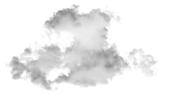 nuage blanc isolé sur fond blanc, texture fumée, effet pinceau photo