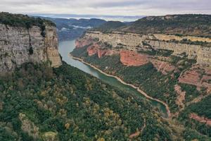 paysage vue de canyon dans tavertet, morro de abella photo