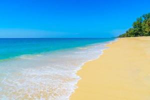 belle plage de sable et mer photo