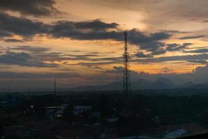 tour radio et coucher de soleil photo