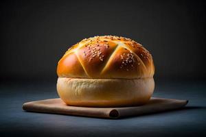 fait maison chignon fabriqué de fromage et jambon pour petit déjeuner nourriture la photographie photo