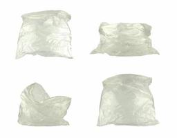 Plastique sac isolé avec coupure chemin photo