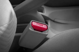 canal presse boucler siège ceintures dans le voiture pour votre sécurité photo