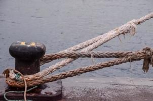 corde sur le Dock photo
