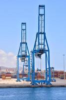 grues dans le port photo