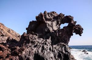 Roche formation par le mer photo