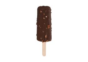 2757 Chocolat popsicle crème glacée isolé sur une transparent Contexte photo