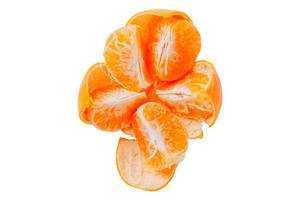 4534 Orange mandarine isolé sur une transparent Contexte photo
