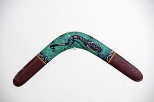ancien Aborigène australien boomerang photo