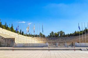 Athènes attique Grèce 2018 célèbre panathénaïque stade de le premier olympique Jeux Athènes Grèce. photo