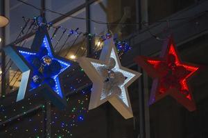 lampadaires de noël photo