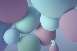 rempli d'air bonheur - coloré pastel des ballons décoration photo