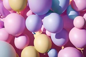 content anniversaire fête - coloré ballon Contexte photo