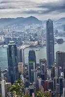 vue panoramique de hong kong depuis le sommet photo