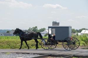 Wagon buggy à Lancaster en Pennsylvanie pays amish photo