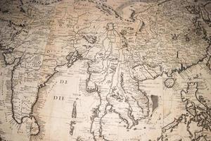 vieux ancien antique Terre globe carte photo