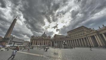 Rome Vatican Saint peter basilic Accueil de Francis le pape vue photo