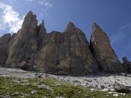 trois pics de la vallée de lavaredo dolomites panorama paysage photo