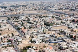 panorama de la vue aérienne de la ville de dubaï photo