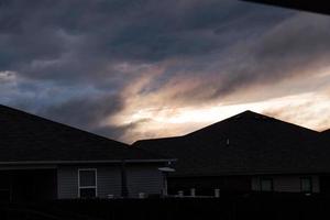 haute contraste des nuages photo