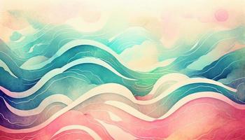 aquarelle texture vagues doux couleur ondulé Contexte photo