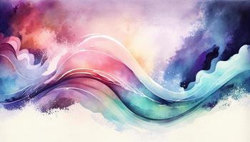 aquarelle texture vagues doux couleur ondulé Contexte photo